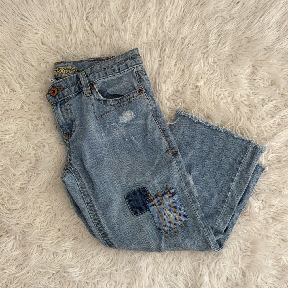 Y2k Old Navy Patchwork Capris - image 1